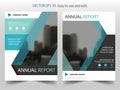 Blue black Vector Brochure annual report Leaflet Flyer template design, book cover layout design, abstract business presentation Royalty Free Stock Photo