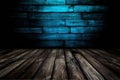 Blue black wall wood texture, digital illustration artwork, abstract, textures Royalty Free Stock Photo