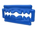 Blue blade razor icon