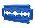 Blue blade razor icon Royalty Free Stock Photo