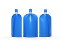 Blue blank stand up bag packaging with spout lid, clipping path Royalty Free Stock Photo