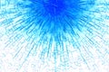 Blue blast abstract background. Royalty Free Stock Photo