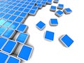 Blue blocks background Royalty Free Stock Photo