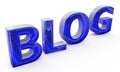 Blue blog sign Royalty Free Stock Photo