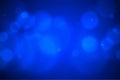 Blue blurred background with defocused light effect Royalty Free Stock Photo