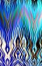 Blue blurred background. Pattern colored wavy strips. Vector. Royalty Free Stock Photo