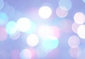 Blue blurred bokeh background,white and pink circles, abstract Royalty Free Stock Photo