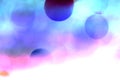 blue Blurred bubbles, glass ball on abstract with colorful on is Royalty Free Stock Photo