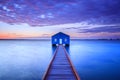 Blue Boat House, Swan River, Perth WA Royalty Free Stock Photo