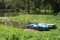 Blue boats Royalty Free Stock Photo