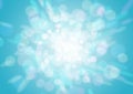 Blue bokeh abstract light background Royalty Free Stock Photo