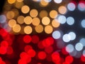 Christmas and New Year Multicolored bokeh background