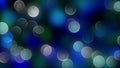 Blue bokeh background created by neon lights. Royalty Free Stock Photo