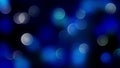 Blue bokeh background created by neon lights.