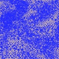 Blue bokeh bubble background. Blurred polka dot pattern.