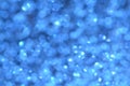 Cold Blue Bokeh Glitter Background