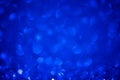 Blue Bokeh round shape Background. Greeting card 8 March Women day with Bright glitter Lights for Valentine`s Day, Mother`s day.