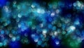 Blue bokeh background created by neon lights. 4K