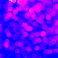 Blue bokeh square background banner, with copy space for text or your images