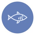 Blue bonefish, icon