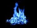 Blue Bonfire Royalty Free Stock Photo