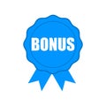 Blue Bonus icon, logo, button Royalty Free Stock Photo