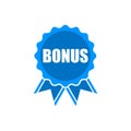 Blue Bonus icon, logo, button Royalty Free Stock Photo