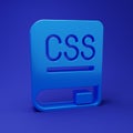 Blue Books about programming icon isolated on blue background. Programming language concept. PHP, CSS, XML, HTML Royalty Free Stock Photo