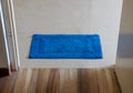 Blue boor mat