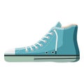 Blue boot icon, cartoon style Royalty Free Stock Photo
