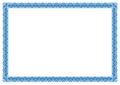 Blue Border for Certificate or page book border frame