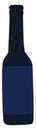 Blue bottle, illustration, vector Royalty Free Stock Photo