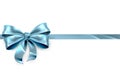 Blue Bow Gift Background Royalty Free Stock Photo