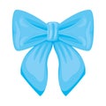 blue bow illustration Royalty Free Stock Photo