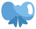 Blue bow, icon Royalty Free Stock Photo