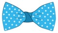 Blue bow, icon Royalty Free Stock Photo