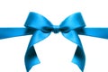 Blue bow Royalty Free Stock Photo