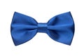 Blue bow tie Royalty Free Stock Photo