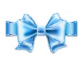 Blue bow Royalty Free Stock Photo