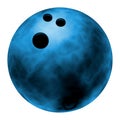 Blue bowling ball Royalty Free Stock Photo