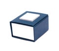 Blue box for jewelry Royalty Free Stock Photo