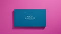 Minimal Retouching Blue Box With Mack Macker