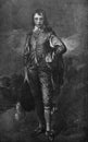 The Blue Boy by Thomas Gainsborough, an English portrait and landscape painter in the old book the History of Painting, by R. Royalty Free Stock Photo