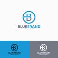 Blue Brand - Letter B Logo Royalty Free Stock Photo