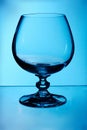 Blue Brandy Glass