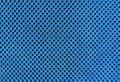 Blue breathable porous poriferous material for air ventilation with holes Royalty Free Stock Photo