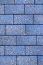 Blue brick floor. Background and texture. Royalty Free Stock Photo