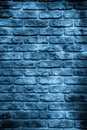 Blue brick wall Royalty Free Stock Photo