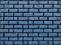 Blue Brick Wall Background Royalty Free Stock Photo