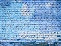 Blue brick wall background texture for design Royalty Free Stock Photo